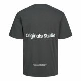 Kortrmet T-shirt til Mnd Jack & Jones Jorvesterbro Mrkegr #2