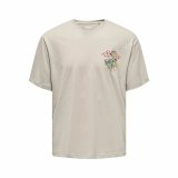 Kortrmet T-shirt til Mnd Only & Sons Onsdisney Life Rlx Beige #1