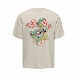 Kortrmet T-shirt til Mnd Only & Sons Onsdisney Life Rlx Beige #2