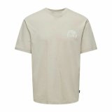 Kortrmet T-shirt til Mnd Only & Sons Onskylan Rlx Icon Varm hvid #1