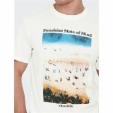 Kortrmet T-shirt til Mnd Only & Sons Onskolton Reg Beach Hvid #6