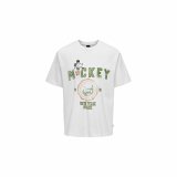 Kortrmet T-shirt til Mnd Only & Sons Mickey Rlx Cloud Dancer Hvid #1