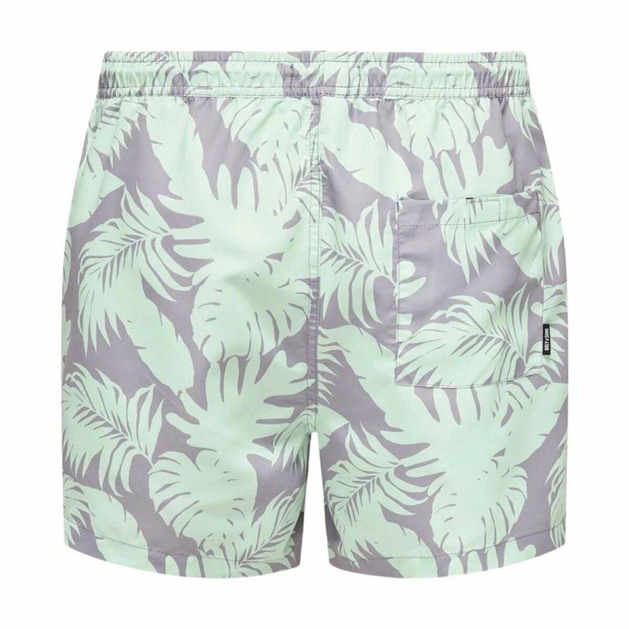 Badetj til Mnd Only & Sons Onsted Life Flower 2 Akvamarin #2