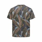 Kortrmet T-shirt til Mnd Only & Sons Onskobe Reg Banana Leaf Sort #2