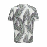 Kortrmet T-shirt til Mnd Only & Sons Onskobe Reg Banana Leaf Bl Hvid #2