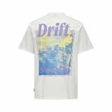 Kortrmet T-shirt til Mnd Only & Sons Onskye Reg Hvid #2