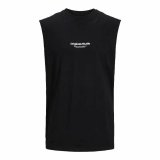 T-shirt til M�nd uden �rmer Jack & Jones Jovesterbro Sort #1