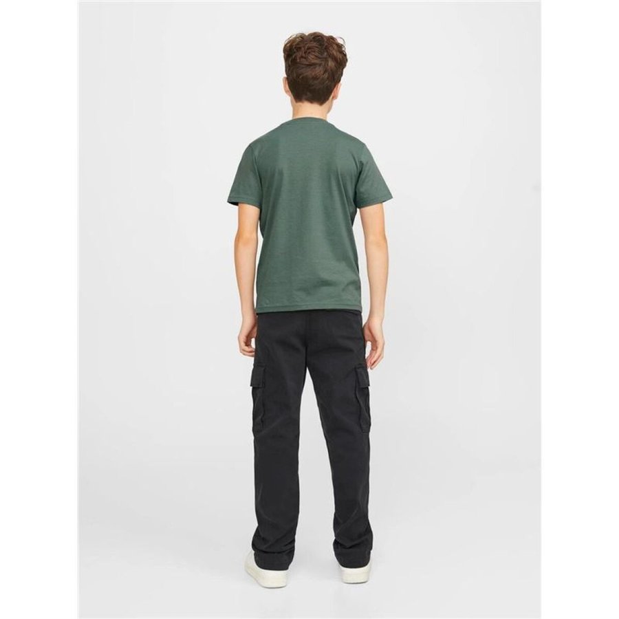 B�rne Kort�rmet T-shirt Jack & Jones Jorheavens Neck Oliven #3