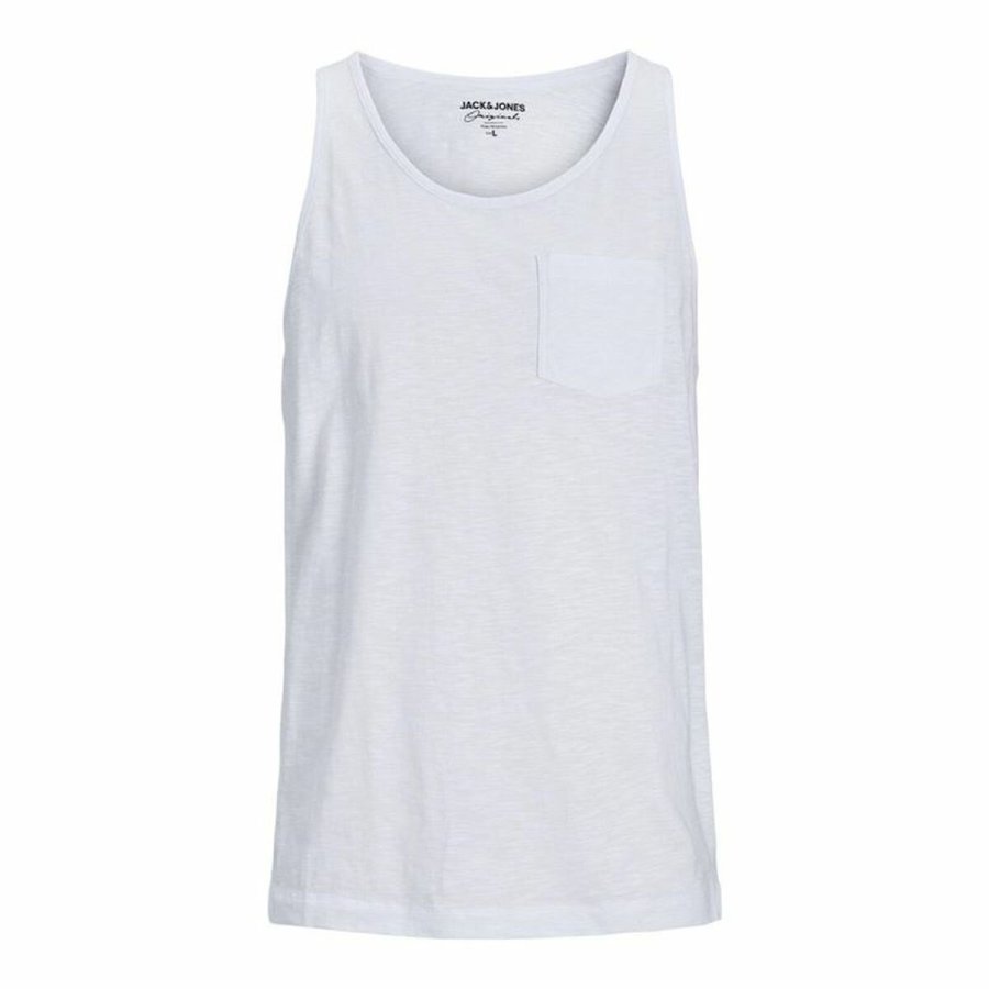Tank top mnd Jack & Jones Tampa Slub Hvid #1