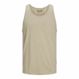 Tank top mnd Jack & Jones Jortampa Slub Beige #1