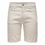 Herre Shorts Only & Sons Onsply 9296 Ecru Beige #1