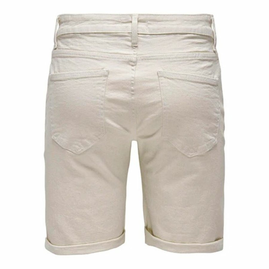 Herre Shorts Only & Sons Onsply 9296 Ecru Beige #2