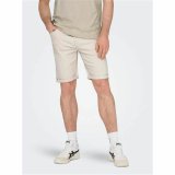 Herre Shorts Only & Sons Onsply 9296 Ecru Beige #3
