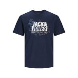 Kort�rmet T-shirt til M�nd Jack & Jones LOGO TEE SS 12252376 Marinebl� #1