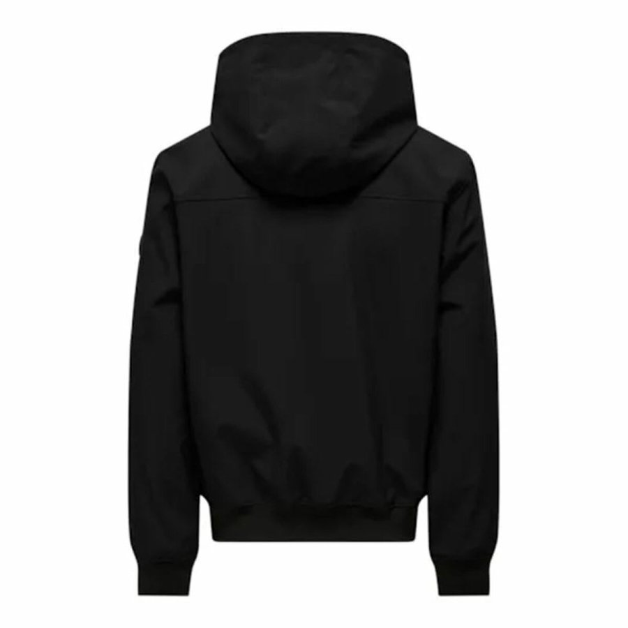 Herrejakke Only & Sons Onsbowie Softshell Bomber Sort #2