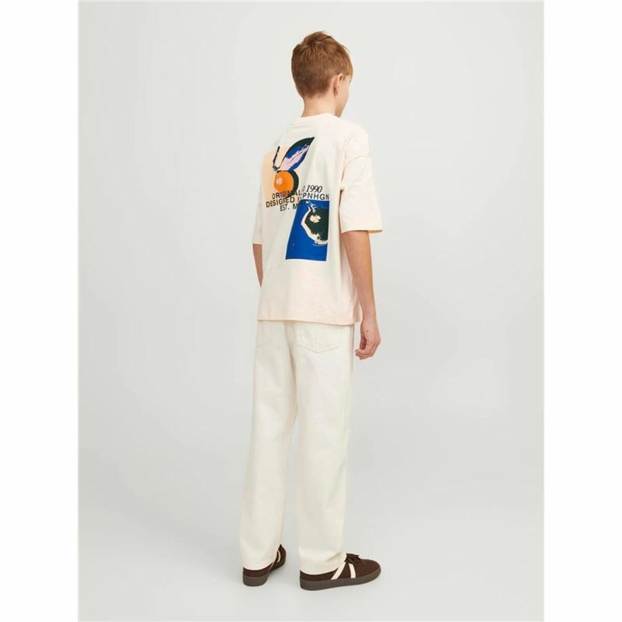 Brne Kortrmet T-shirt Jack & Jones tampa Back Beige #5