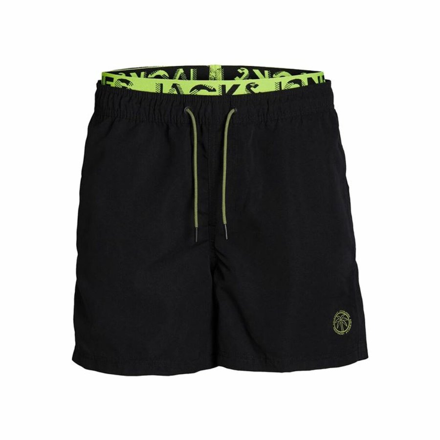 Brne Badetj Jack & Jones Jjswim Db Wb Neon Sort #1