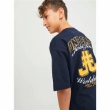 Brne Kortrmet T-shirt Jack & Jones Jorcole Back Print Marinebl #5