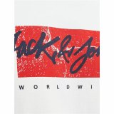 Kortrmet T-shirt til Mnd Jack & Jones tiley Hvid #5