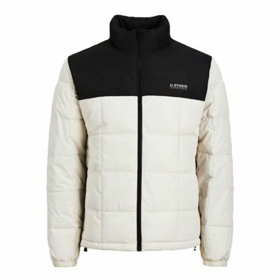Sport Jakke til Mnd Jack & Jones Jjben Square Moonbeam Hvid #1