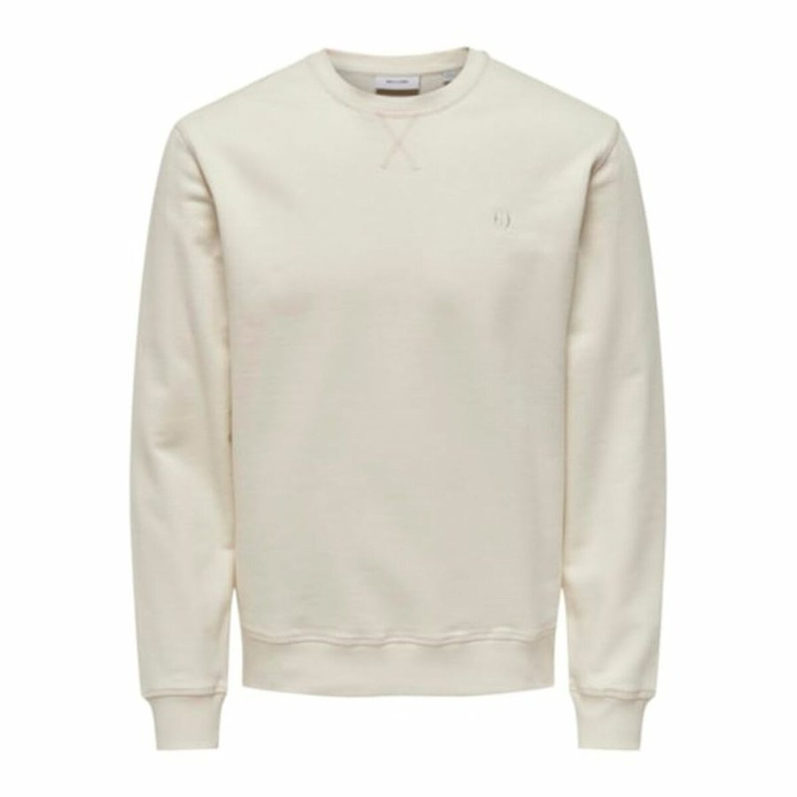 Sweaters uden Htte til Mnd Only & Sons Onsdan Unshed Reg Crew Neck Hvid #1