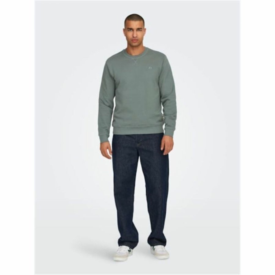 Sweaters uden Htte til Mnd Only & Sons Onsdan Unshed Reg Crew Neck Mrk grn #3