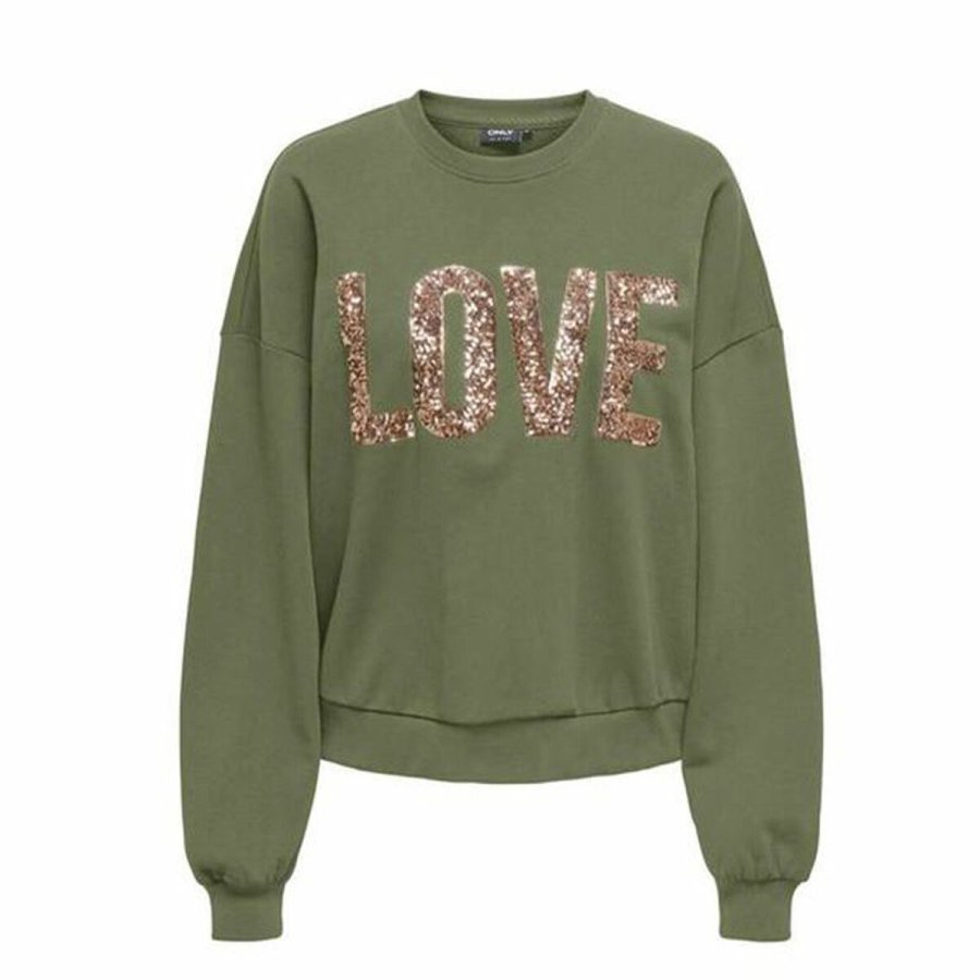 Sweaters uden Htte til Kvinder Only Only Onlkatya L/S Love Oliven #1