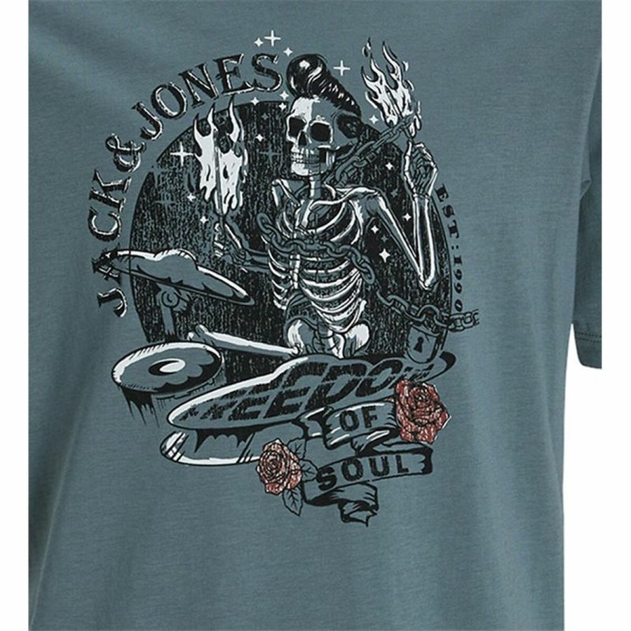 Brne Kortrmet T-shirt Jack & Jones skull Rock Crew #2