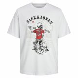 Kortrmet T-shirt til Mnd Jack & Jones skull Rock Crew #1