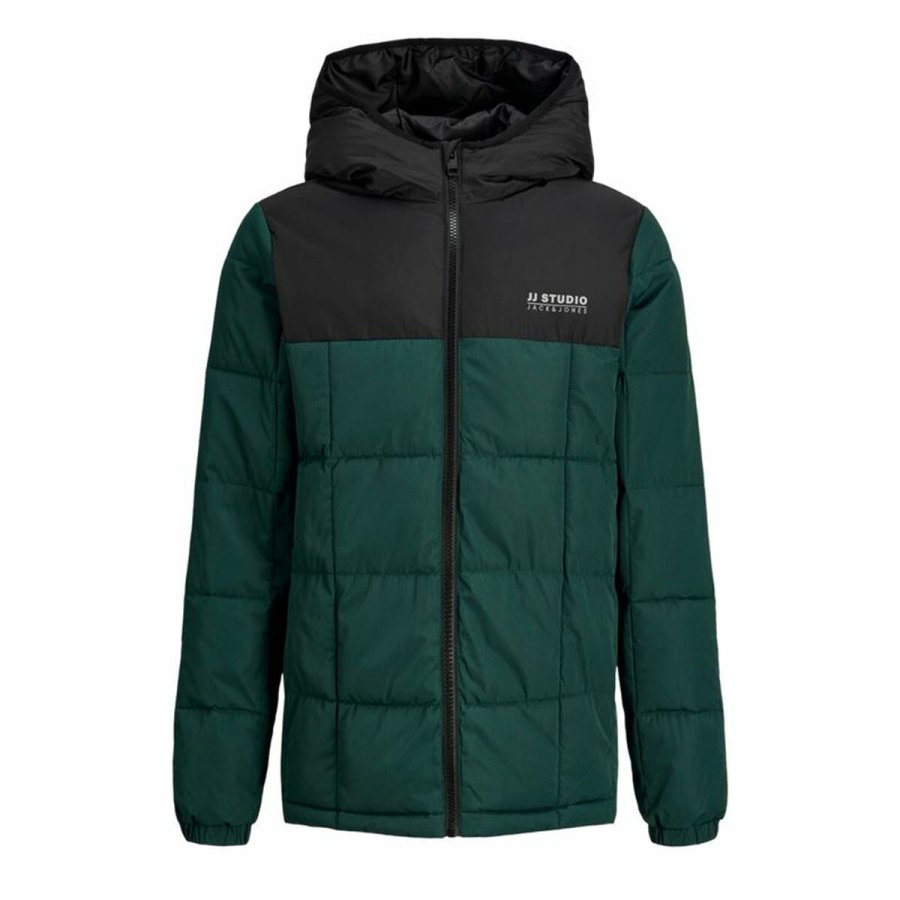 Jakke Brns Jack & Jones Jjben Square Hood Jacket Jnr Oliven #1