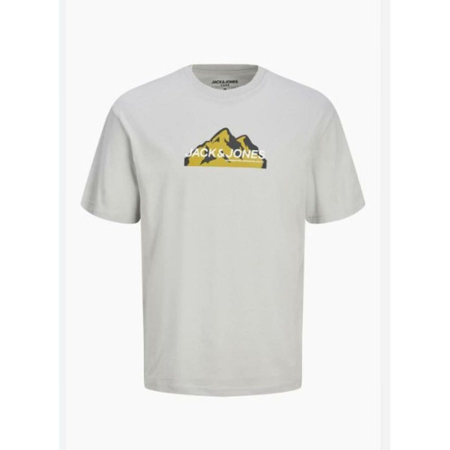 Kort�rmet T-shirt til M�nd Jack & Jones JCOMOUNTAIN LOGO TEE SS CREW NECK 12262220 Gr� #2