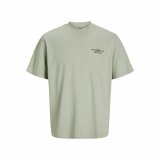 Kortrmet T-shirt til Mnd Jack & Jones Jprblachad Brandingw Neck #1