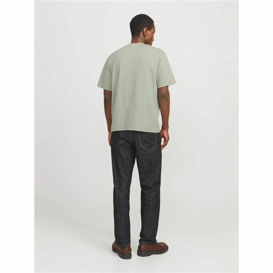 Kortrmet T-shirt til Mnd Jack & Jones Jprblachad Brandingw Neck #2