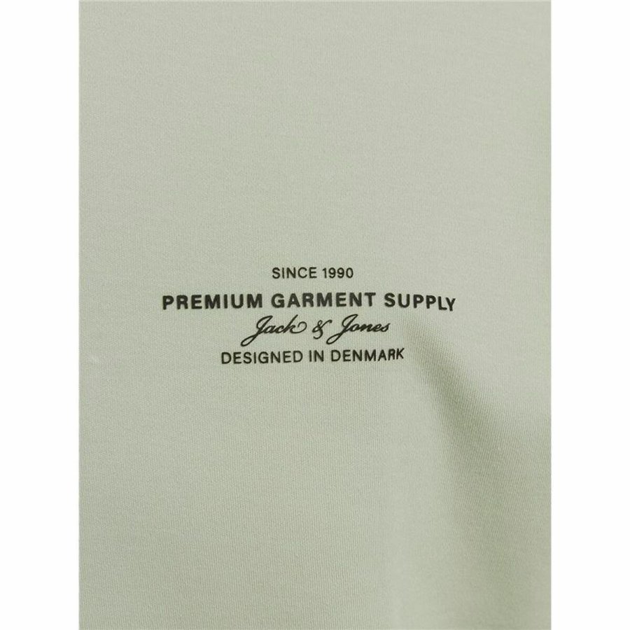 Kortrmet T-shirt til Mnd Jack & Jones Jprblachad Brandingw Neck #3