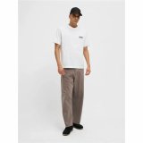 Kortrmet T-shirt til Mnd Jack & Jones Jcodynamic Dust Ss Crew Hvid #3