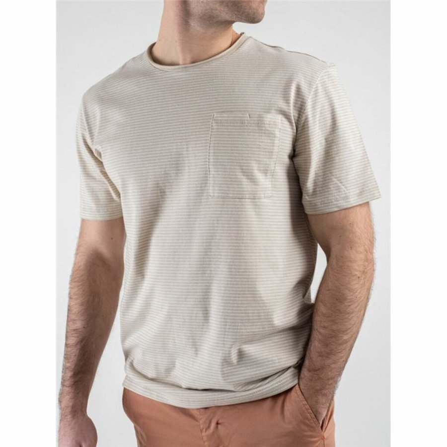Kortrmet T-shirt til Mnd Only & Sons Onsbale Reg Ss Beige #2