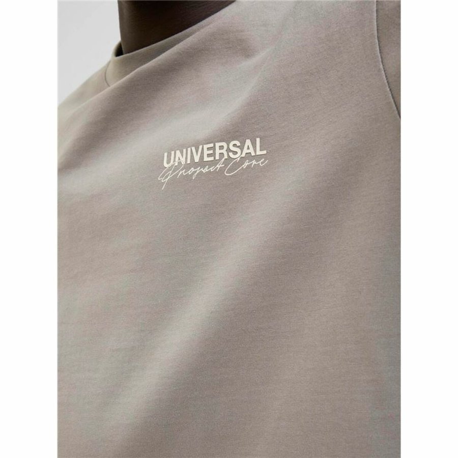 Kortrmet T-shirt til Mnd Jack & Jones Jcodynamic Dust Ss Crew Neck Lys brun #4