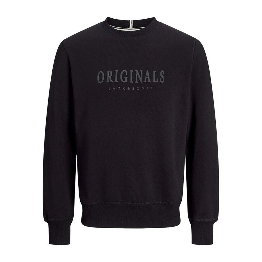 Sweaters uden H�tte til M�nd Jack & Jones JORFREDERIKSBERG SWEAT 12265756 Sort #1