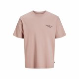Kortrmet T-shirt til Mnd Jack & Jones Jprblachad Brandingw Neck #1