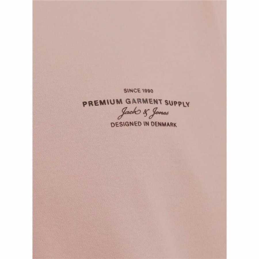 Kortrmet T-shirt til Mnd Jack & Jones Jprblachad Brandingw Neck #3