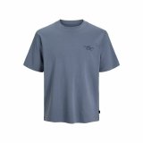 Kortrmet T-shirt til Mnd Jack & Jones Jprblachad Brandingw Neck #1