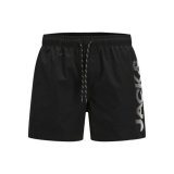 Badetj til Mnd Jack & Jones JPSTMAUI JJSWIM SPLICE LOGO AKM Sort #1
