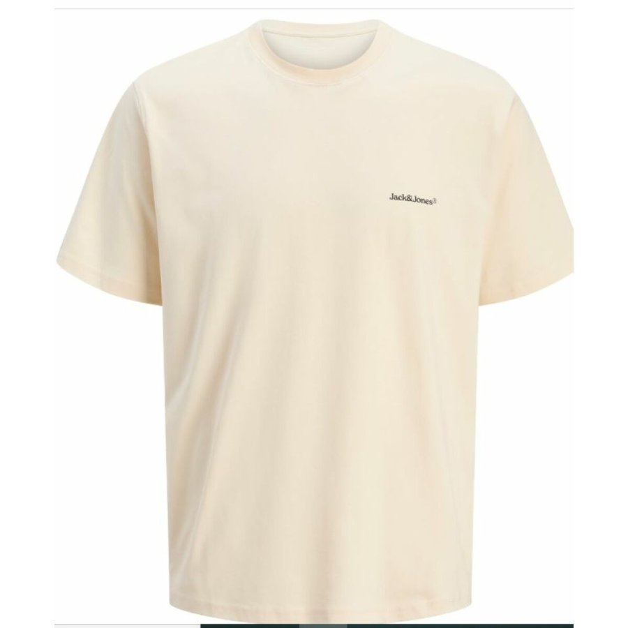 Kort�rmet T-shirt til M�nd Jack & Jones JORSPLIT BACK TEE 12272996 Hvid #2