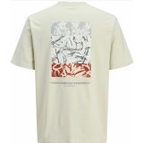 Kort�rmet T-shirt til M�nd Jack & Jones JORSPLIT BACK TEE 12272996 Gr�n #2