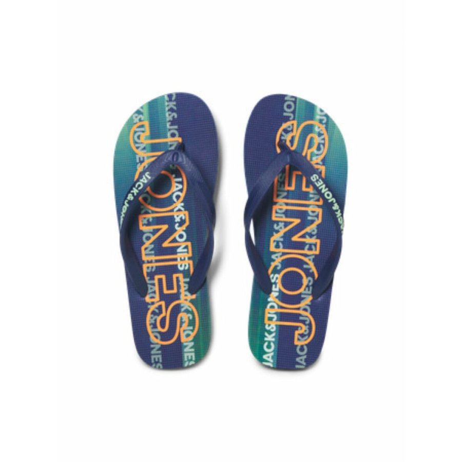 Klipklappere til mnd Jack & Jones JFWLOGO 2.0 FLIP FLOP 12251259 Marinebl #1