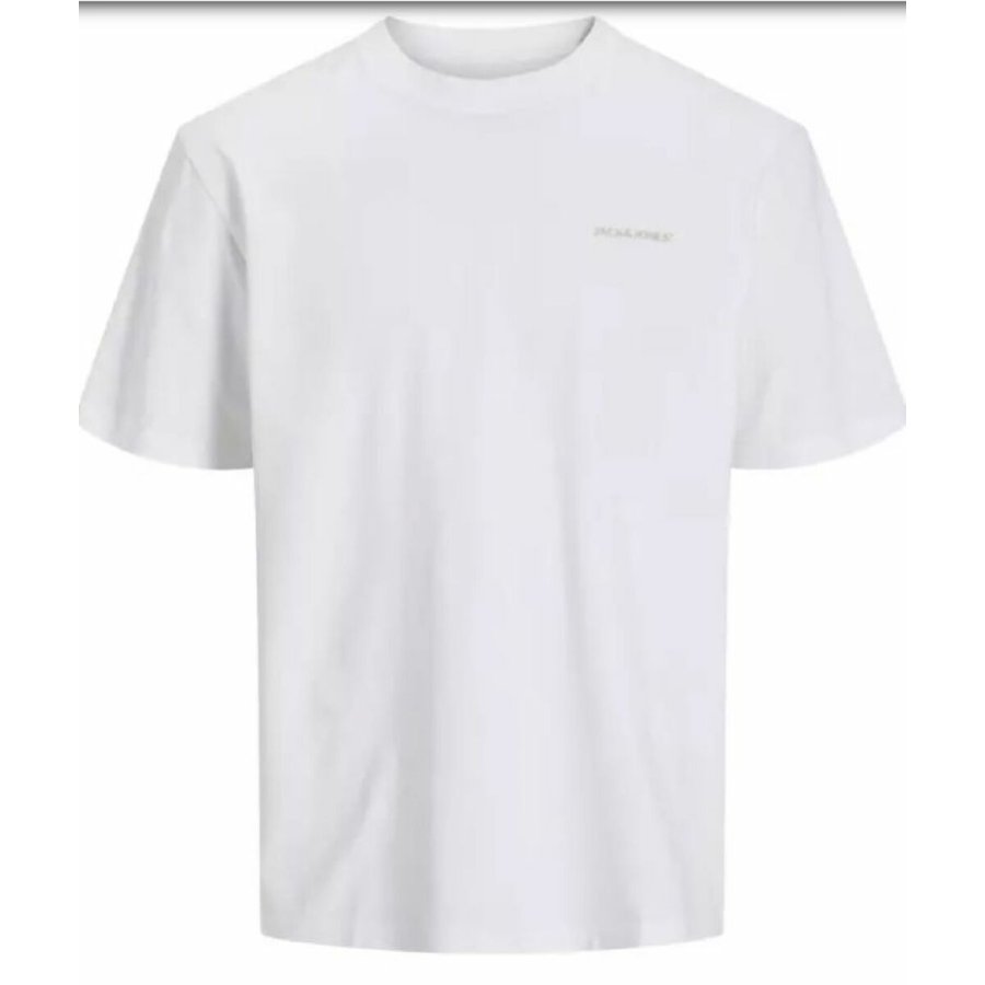 Kort�rmet T-shirt til M�nd Jack & Jones JCOPACER BACK PRINT TEE 12273297 Hvid #2