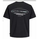 Kort�rmet T-shirt til M�nd Jack & Jones JCOPACER BACK PRINT TEE 12273297 Sort #3