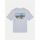 Brne Kortrmet T-shirt Jack & Jones Jorboston Photo w Neck Indigo #2