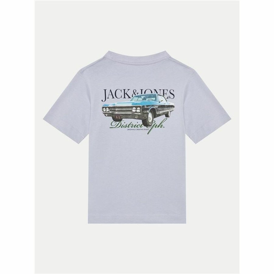 Brne Kortrmet T-shirt Jack & Jones Jorboston Photo w Neck Indigo #2