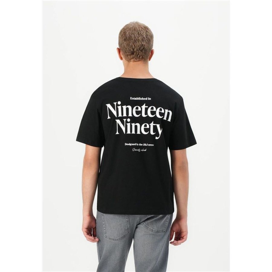 Kort�rmet T-shirt til M�nd Jack & Jones Jjninety Ss Crew Sort #2